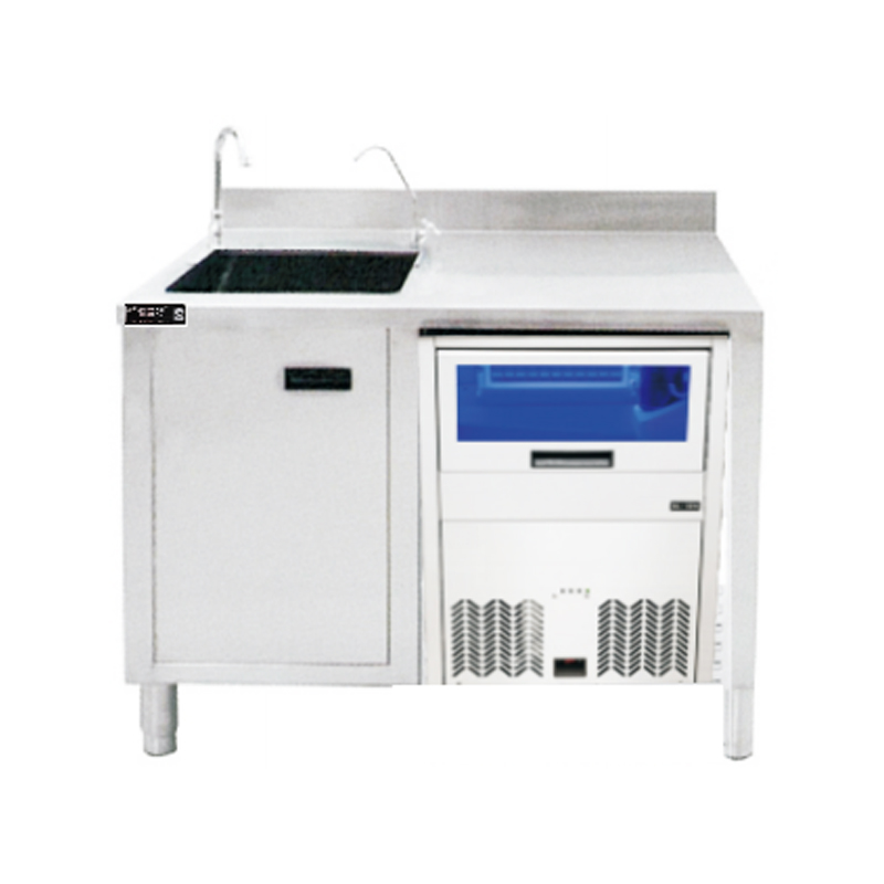 Sink With Backrest + Ice Machine Space